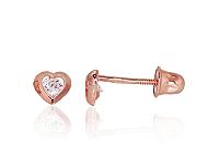 Auksiniai auskarai - pusetai su varžtais# 1200501(Au-R)_CZ