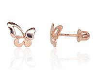 Auksiniai auskarai - pusetai su varžtais# 1200904(Au-R)