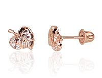 Auksiniai auskarai - pusetai su varžtais# 1200995(Au-R)_CZ