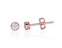 Zelta auskari-puseti # 1201223(Au-R)_CZ