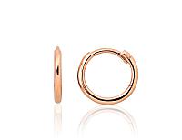 Ümmarguse kinnisega kullast kõrvarõngad# 1201522(Au-R)