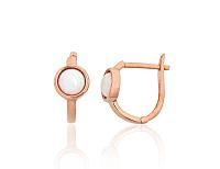 Золотые серьги# 1201707(Au-R)_OP-W