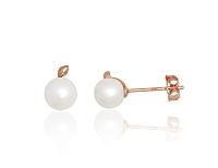 Zelta auskari-puseti # 1201804(Au-R)_PE