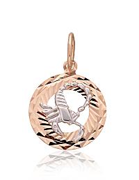 Gold pendant# 1300830(Au-R+Au-W)