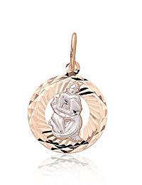 Gold pendant# 1300833(Au-R+Au-W)