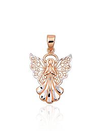 Gold pendant# 1300959(Au-R+PRh-W)