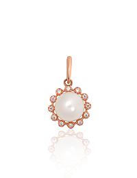 Goldener Kettenanhänger# 1301164(Au-R)_CZ+PE