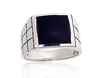 Silberring# 2100262(POx-Bk)_ON