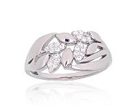 Silberring# 2101970(PRh-Gr)_CZ