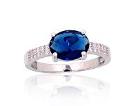 Silberring# 2101978(PRh-Gr)_CZ+CZ-B