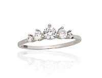 Silberring# 2101999(PRh-Gr)_CZ