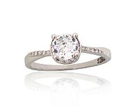 Silberring# 2102000(PRh-Gr)_CZ