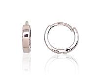 Sudraba auskari ar apaļu aizdāri# 2202959(PRh-Gr)