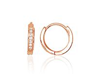 Sudraba auskari ar apaļu aizdāri# 2203125(PAu-R)_CZ