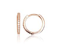 Sudraba auskari ar apaļu aizdāri# 2203126(PAu-R)_CZ