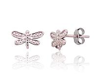 Silberne Ohrstecker# 2203731(PRh-Gr)