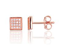 Silberne Ohrstecker# 2203735(PAu-R)_CZ