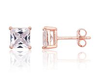 Silberne Ohrstecker# 2203742(PAu-R)_CZ