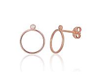 Silberne Ohrstecker# 2203835(PAu-R)_CZ
