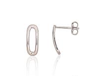 Silberne Ohrstecker# 2204154(PRh-Gr)