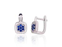 Sudraba auskari # 2204259(PRh-Gr)_CZ+CZ-B