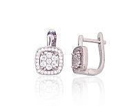 Sudraba auskari # 2204259(PRh-Gr)_CZ