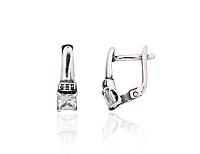 Sudraba auskari # 2204263(POx-Bk)_CZ