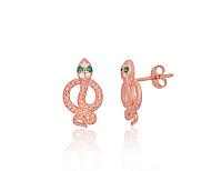 Silberne Ohrstecker# 2204268(PAu-R)_CZ+CZ-G