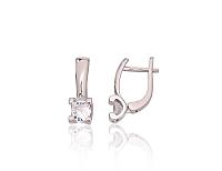 Sudraba auskari # 2204271(PRh-Gr)_CZ