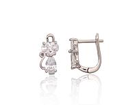 Sudraba auskari # 2204287(PRh-Gr)_CZ