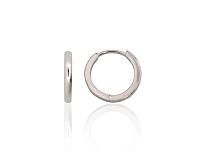 Sudraba auskari ar apaļu aizdāri# 2204302(PRh-Gr)