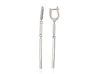 Silberne Ohrringe# 2204305(PRh-Gr)