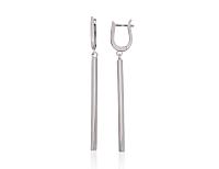 Silberne Ohrringe# 2204306(PRh-Gr)