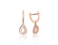 Sudraba auskari # 2204313(PAu-R)_CZ+PL