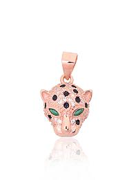 Sudraba kulons# 2301987(PAu-R)_CZ+CZ-G+ML-BK