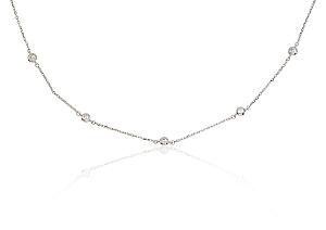 Silbernes Collier# 2500114(PRh-Gr)_CZ