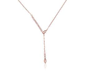 Silbernes Collier# 2500131(PAu-R)_CZ