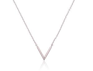 Silbernes Collier# 2500132(PRh-Gr)