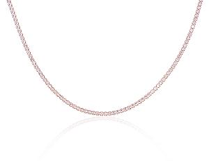 Silbernes Collier# 2500145(PAu-R)_CZ