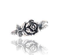 Silberne Brosche# 2920124(POx-Bk)